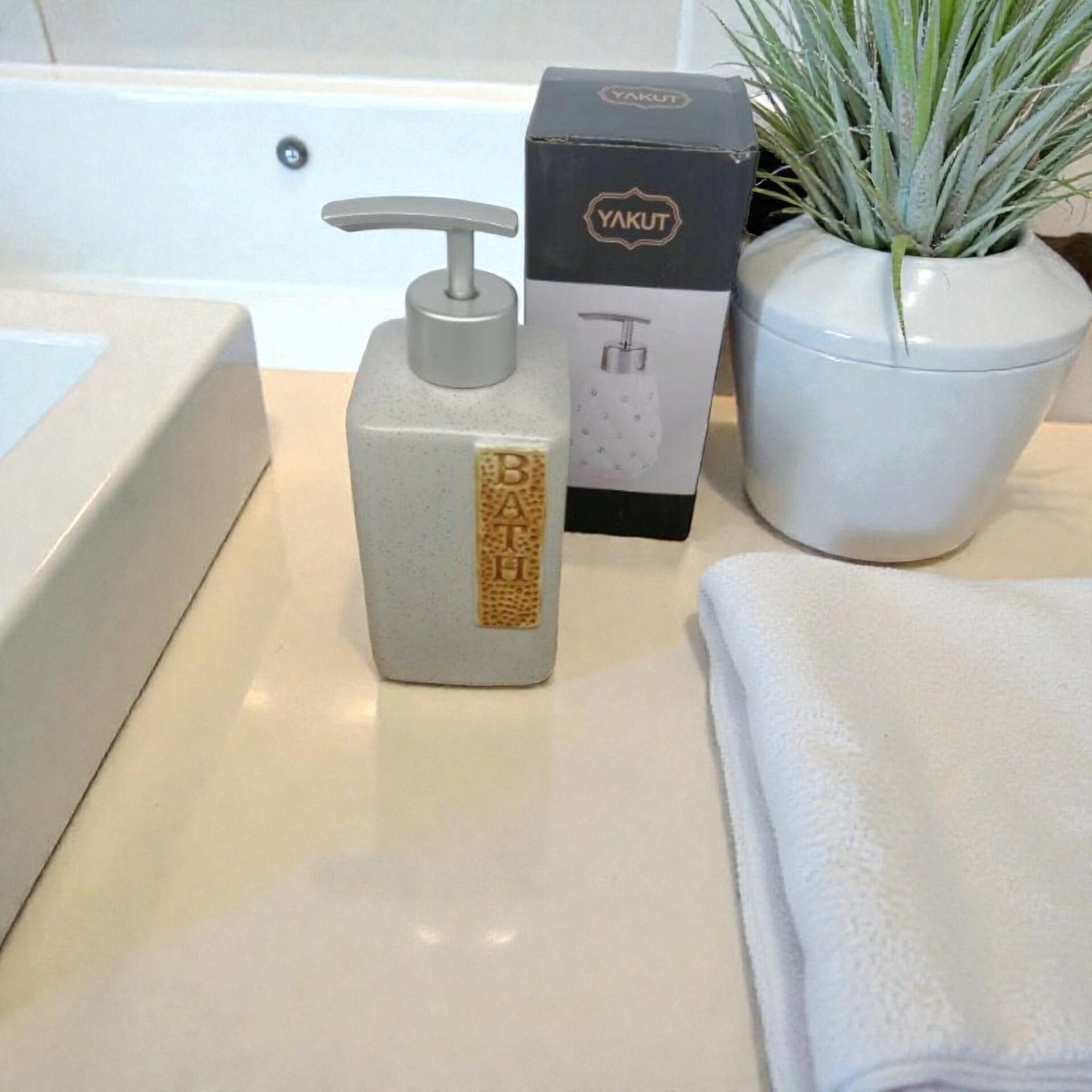 YAKUT İTH YKT 11854 Sıvı Sabunluk Bath Desenli