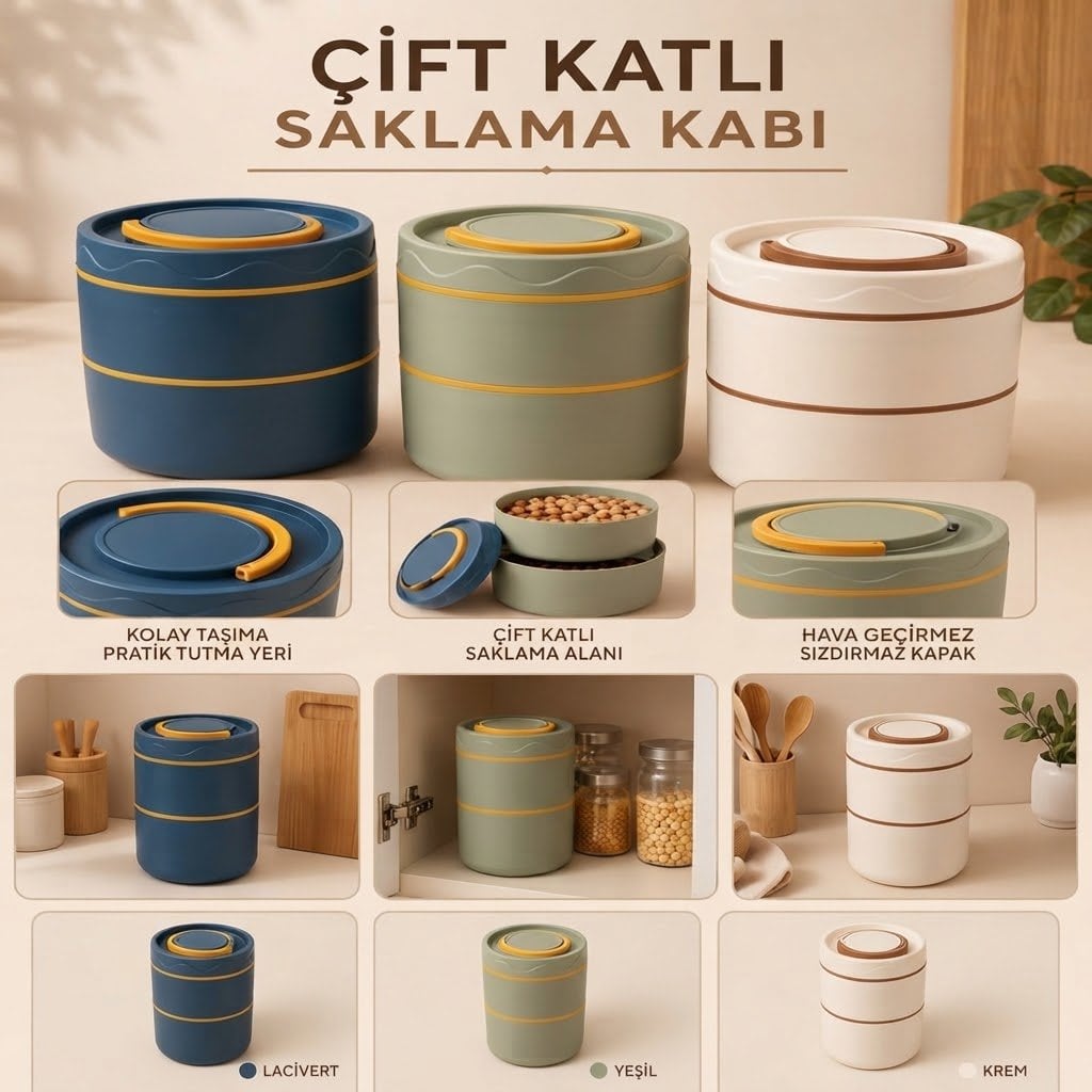 Beslenme Kabı Couple 2 Katlı