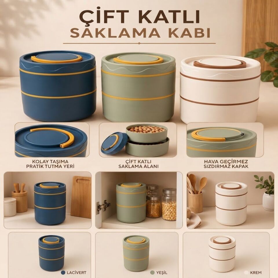 Beslenme Kabı Couple 2 Katlı