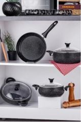 TENCERE SETİ GRANİT MASTERCOOK TOMBİK 7 PRÇ