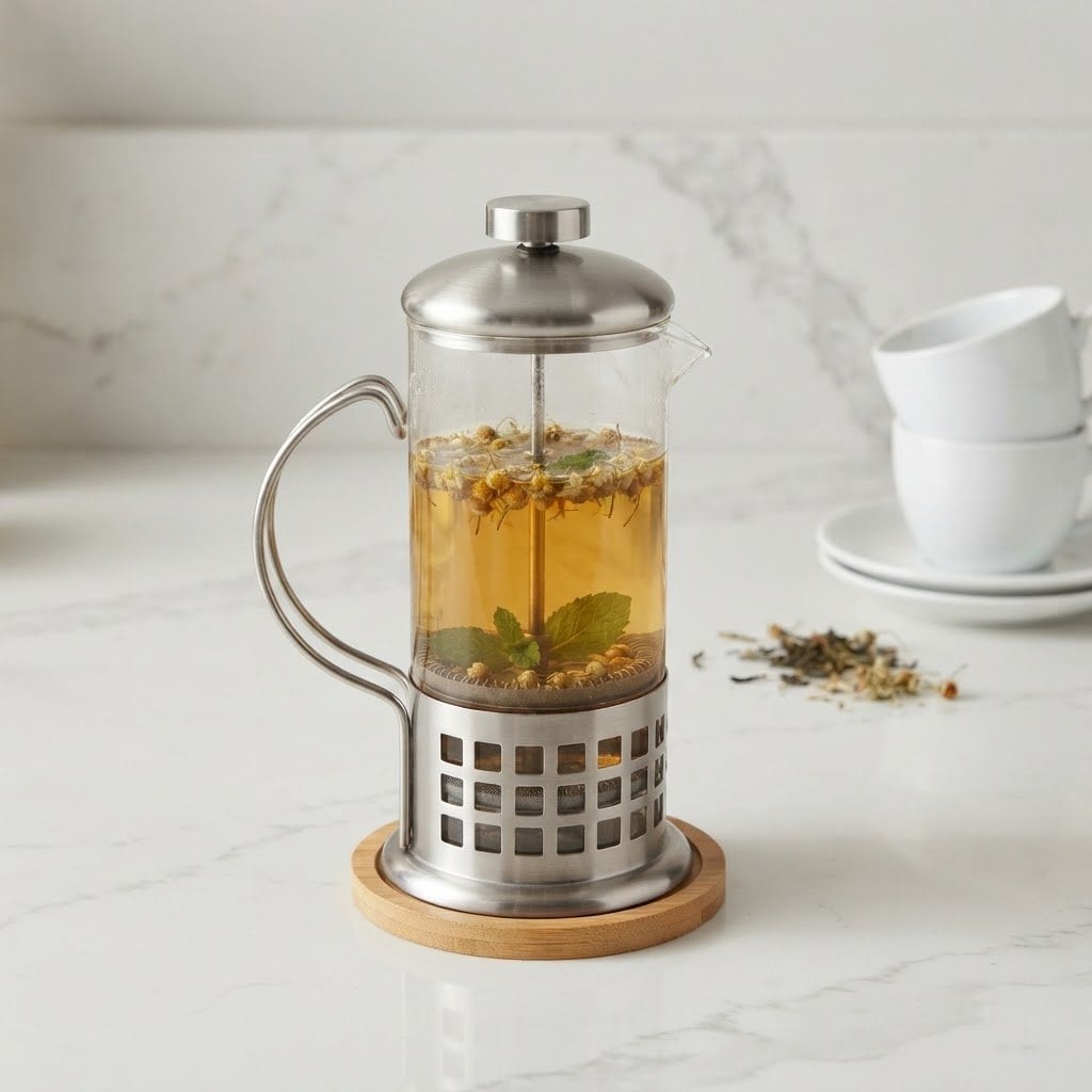 Bitki Çayı Bardağı French Press 800 ML
