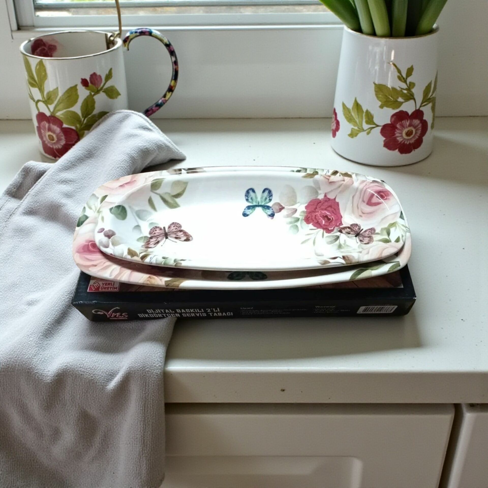 9901002dıgı Servis Tabağı Dikdörtgen 2'li
