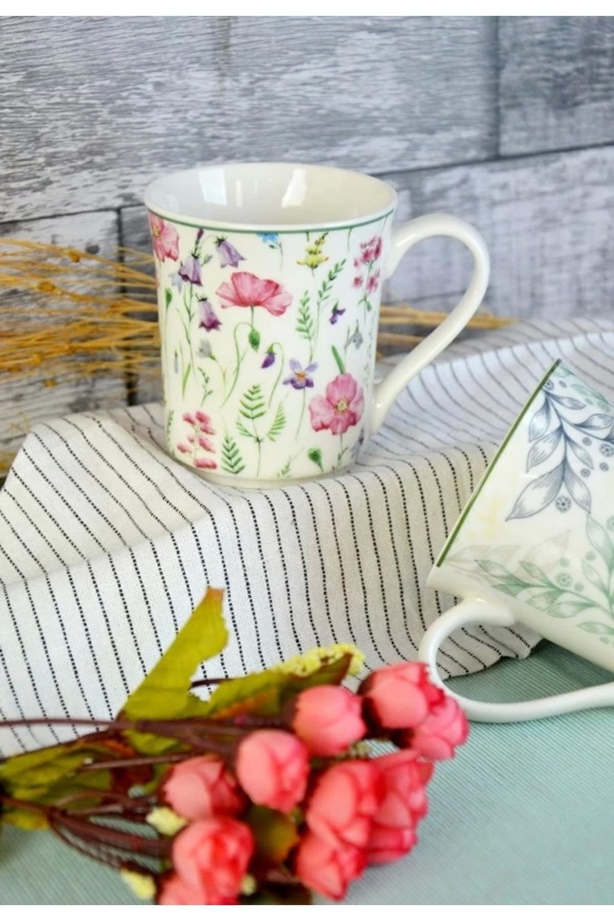 Şener ŞNR 101774 Kupa Renkli Flower 300 ml