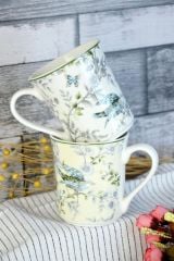 Şener ŞNR 101774 Kupa Renkli Flower 300 ml