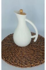 Şnr 101716 Yağlık Bambu Kapak Porselen Fiona Büyük Boy