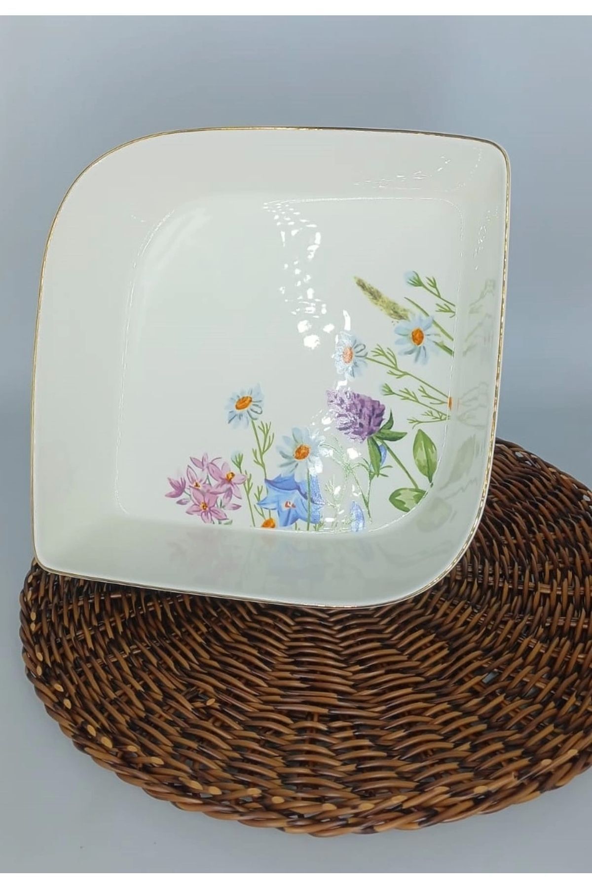 ŞNR 800371 Salata Kasesi Lilian Bahar Desenli