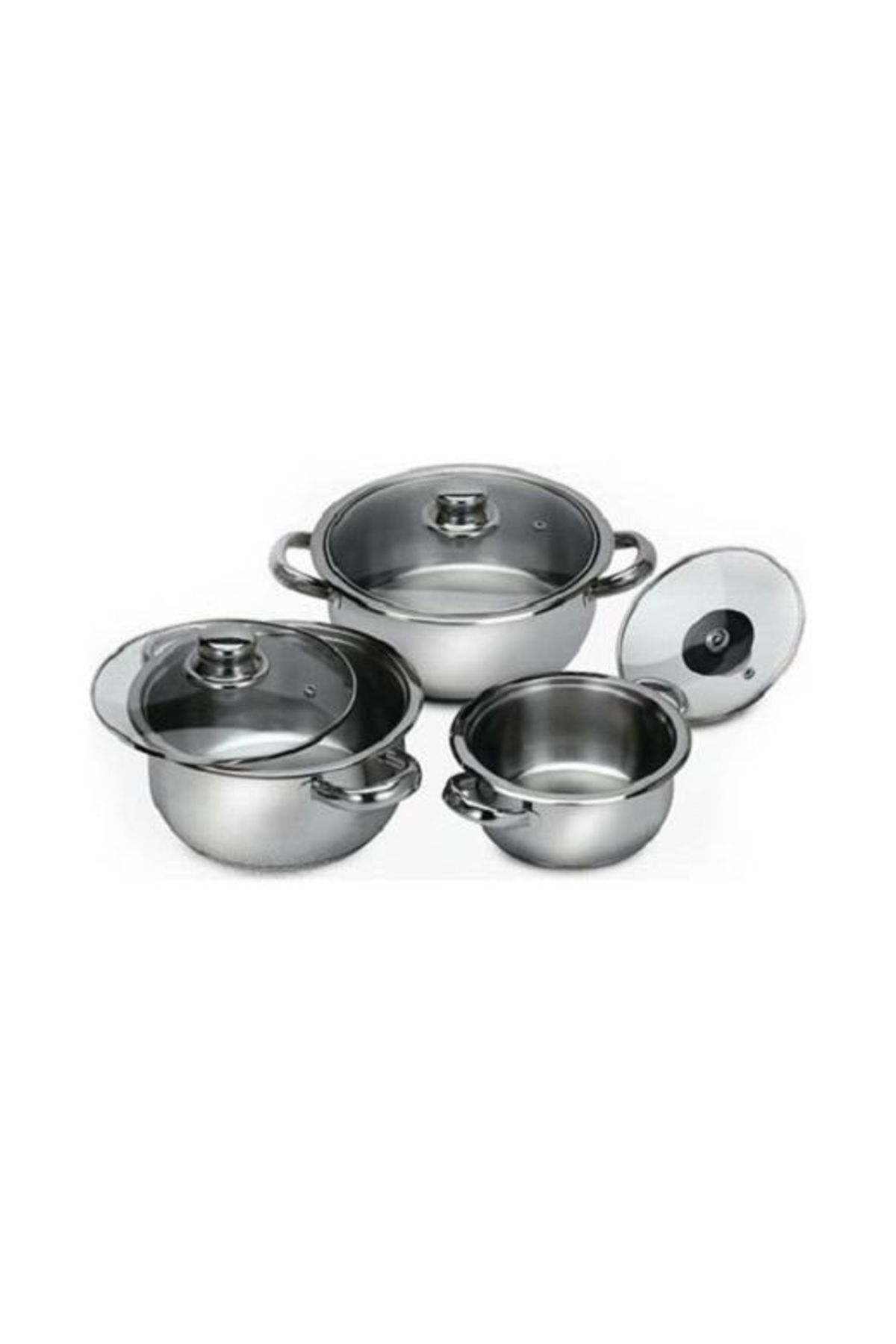 Gül Çkr/cam Çakır Set Cam Kapak 3 Lü