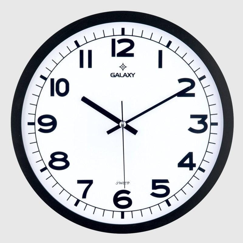 Duvar Saati Galaxy Yuvarlak Siyah
