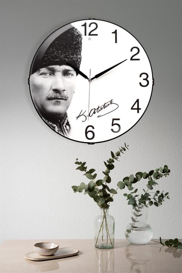 Duvar Saati Eskitme Atatürk