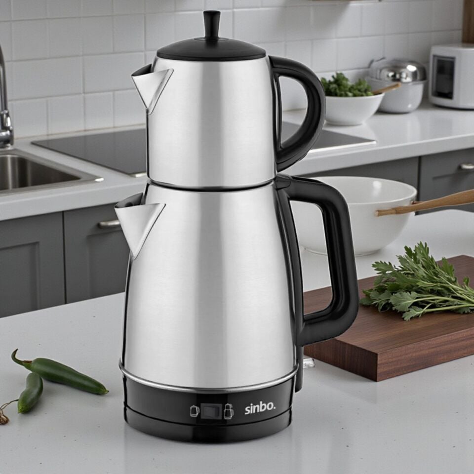 Sinbo SNB 5831 Çay Makinesi 2'si 1 Arada İnox