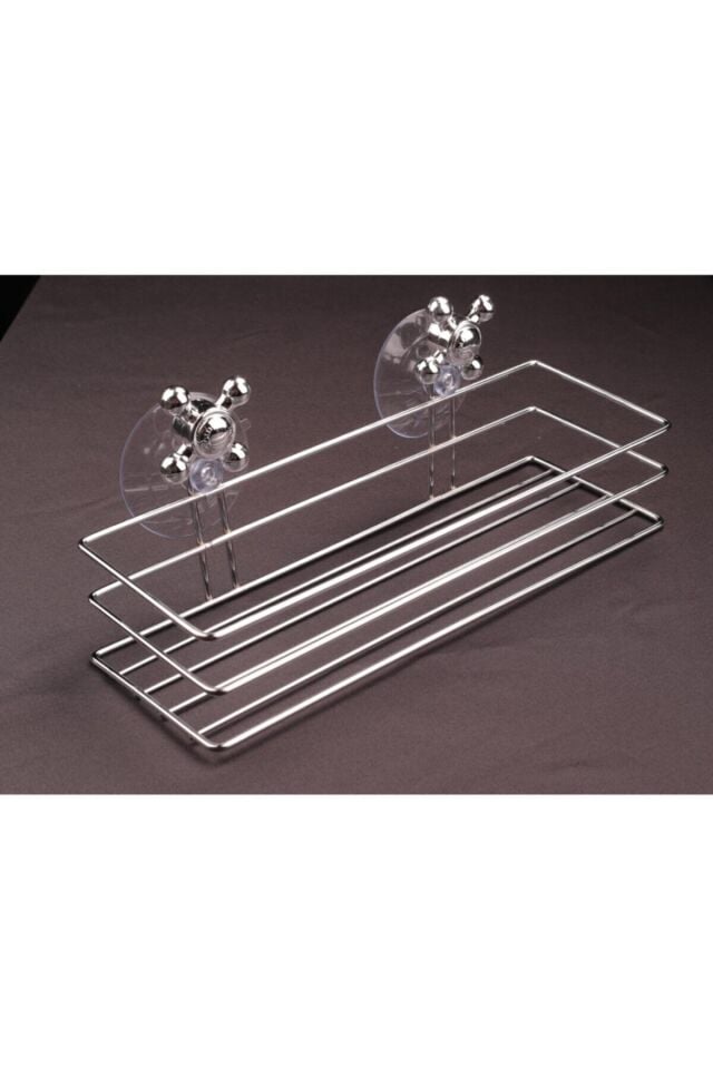Ors 126 Raf Vantuzlu Düz Metal Banyo Rafı