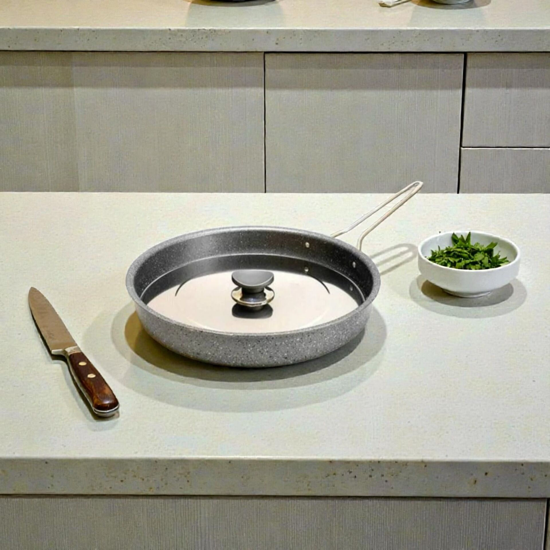 Hamsi Tava Granit Metal Kulp 32 Cm