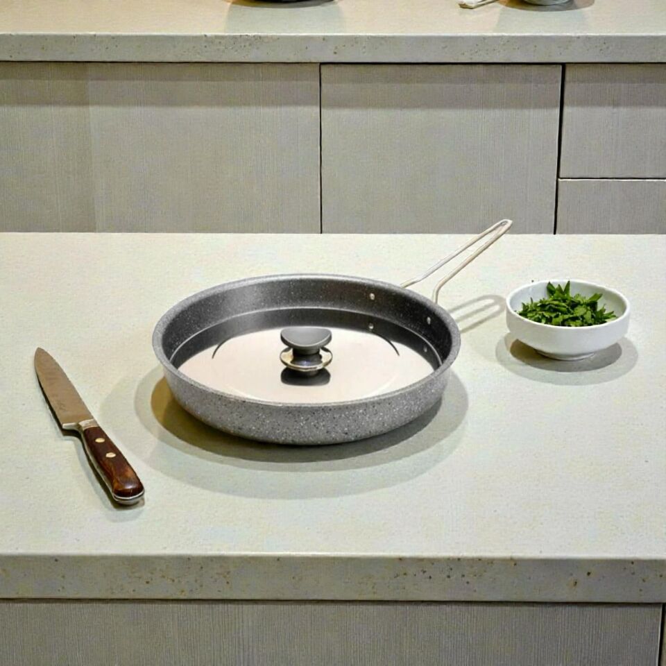 Hamsi Tava Granit Metal Kulp 32 Cm