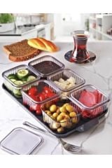 6 Lı Kapaklı Kahvaltılık