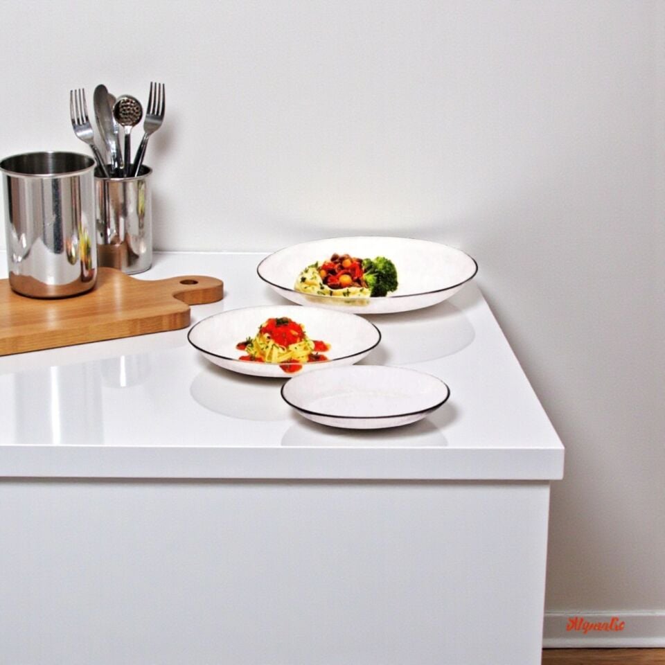 3'lü Oval Invitation Set, 3 Boy Servis