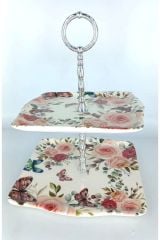 Yns 9901030 Kare Katlı Kurabiyelik/ Meyvelik 21*18 Cm