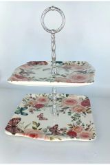 Yns 9901030 Kare Katlı Kurabiyelik/ Meyvelik 21*18 Cm