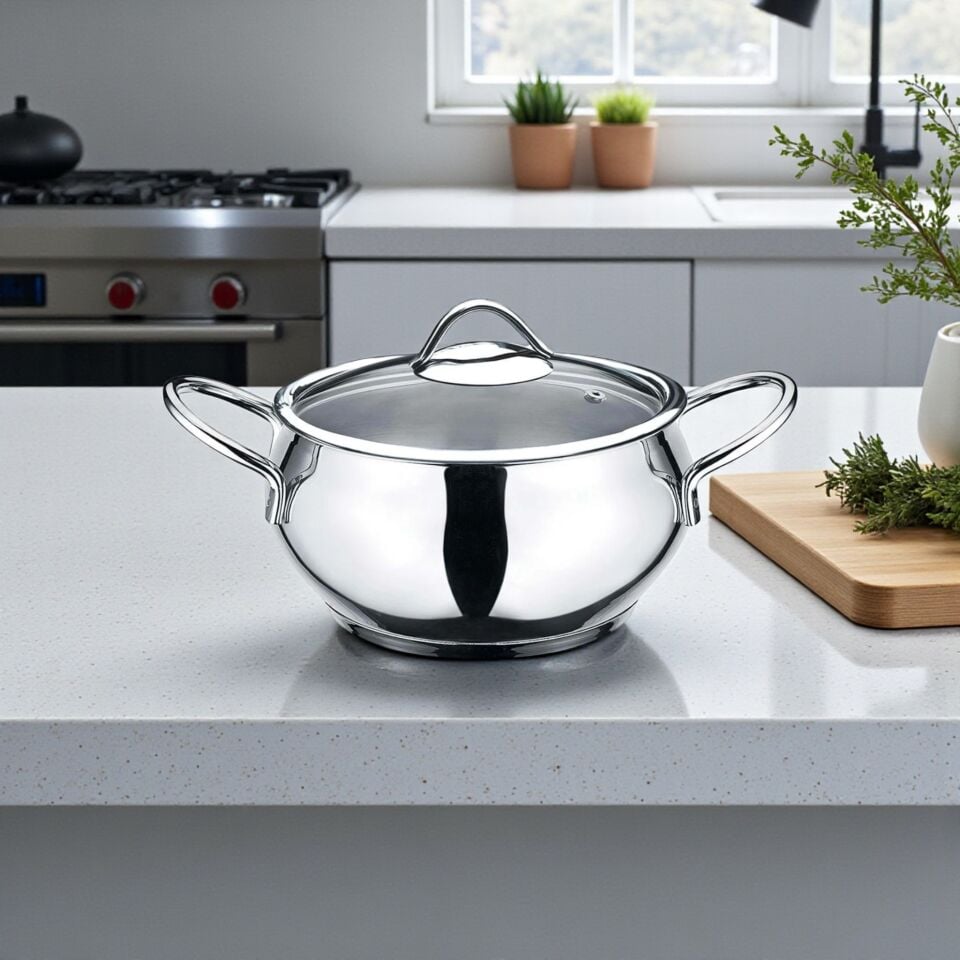 Kahramanlar KAH 2051 Elit Derin Çelik Tencere 24 cm