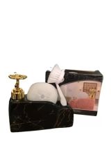 Lavin Lvn 14373 Sıvı Sabunluk Mermer Desen Fırçalı - Süngerli