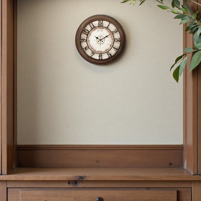 DUVAR SAATİ RAKAMLI CEVİZ