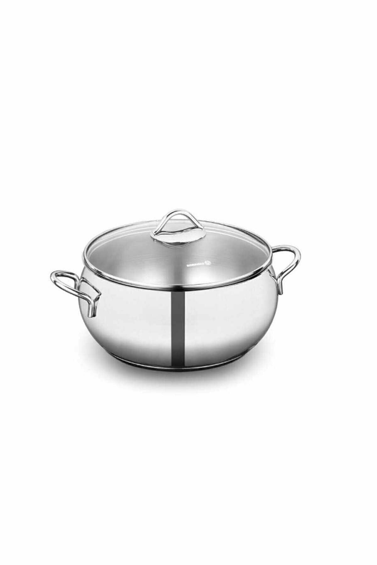 Korkmaz KOR A1074 Tombik Çelik Tencere 22x11 cm 4,9 Litre