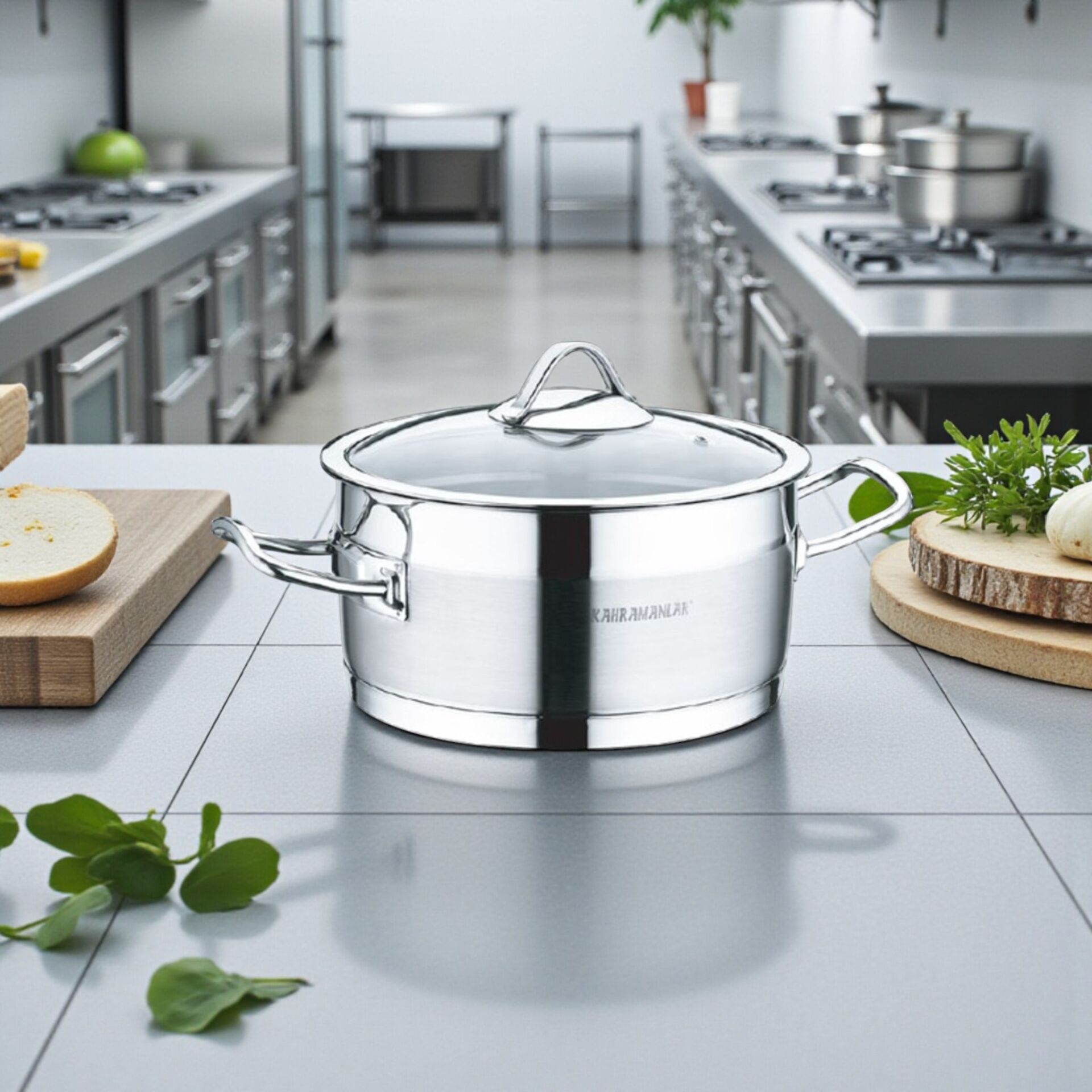 Kahramanlar Kah 2027 Tencere Sırma Derin Çelik 24x14 Cm