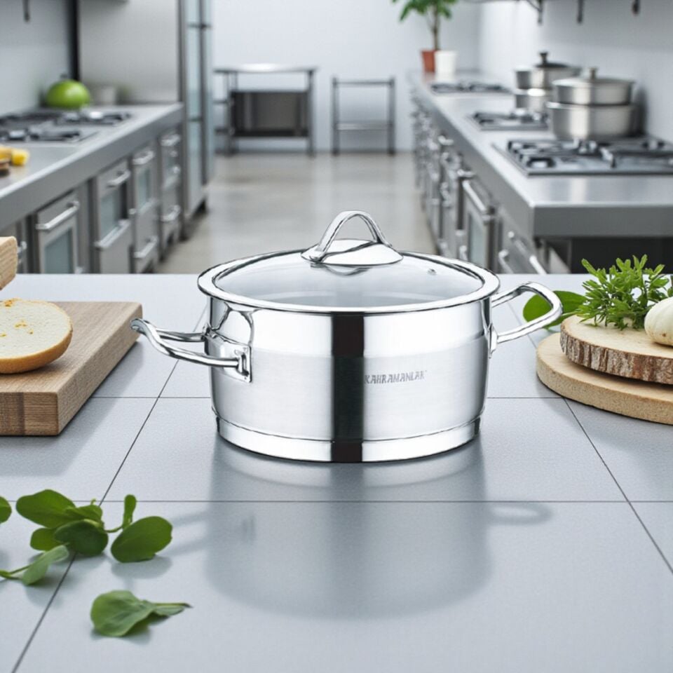 Kahramanlar Kah 2027 Tencere Sırma Derin Çelik 24x14 Cm