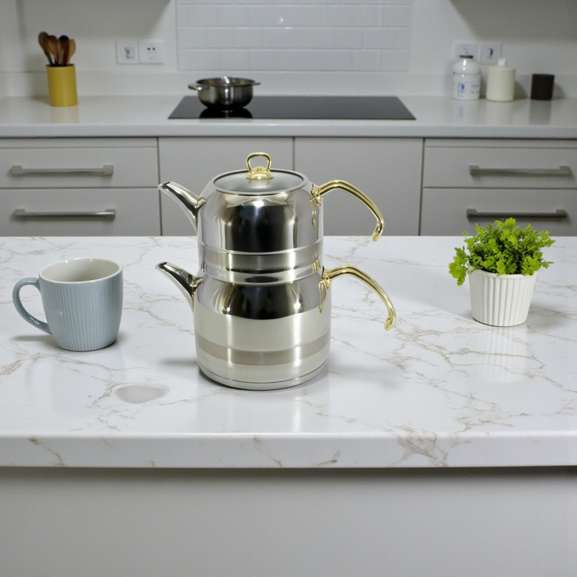 Kahraman KAH 1017-G Çaydanlık Enza Gold Midi Boy