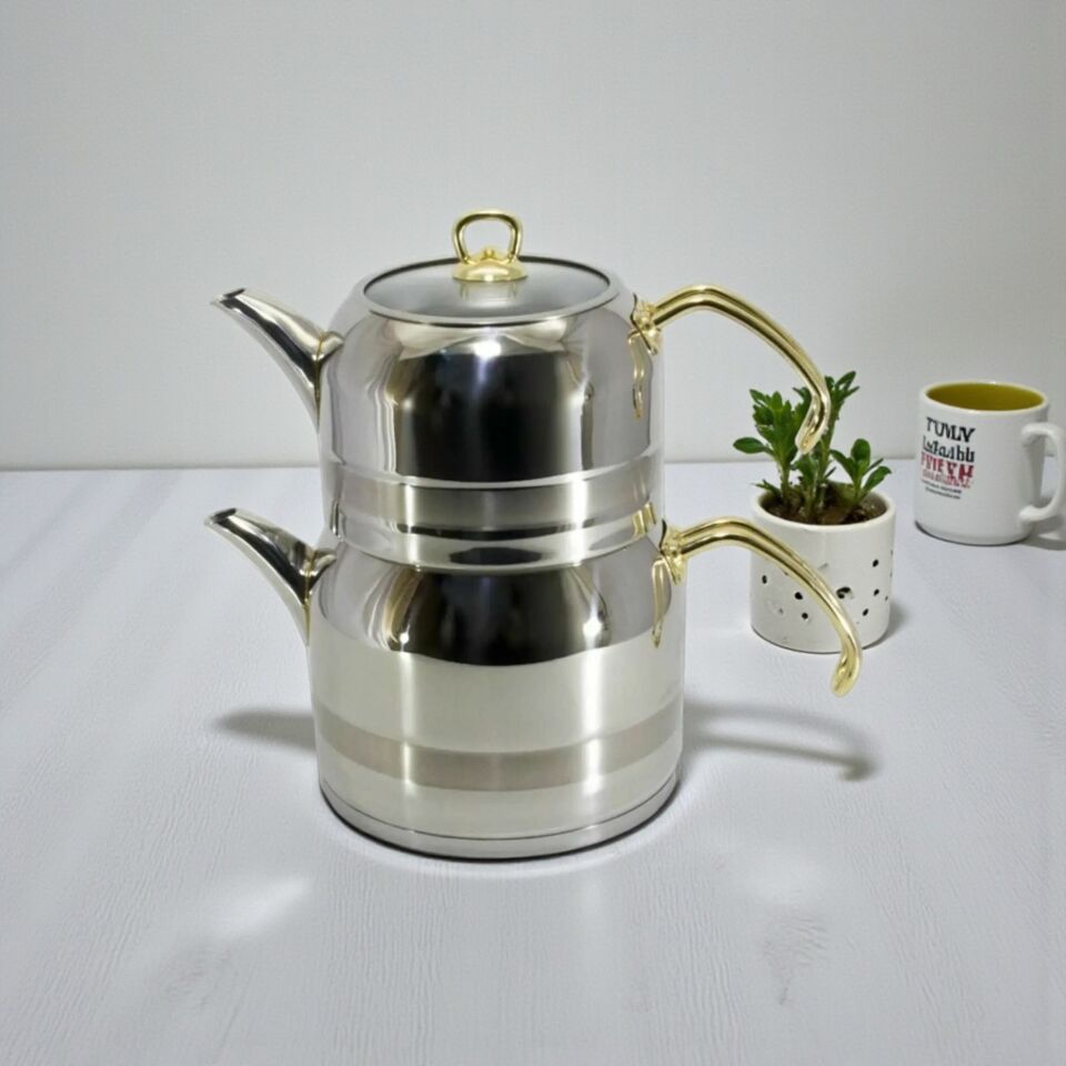 Kahraman KAH 1017-G Çaydanlık Enza Gold Midi Boy