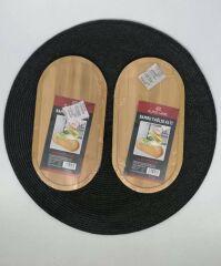 ALP 0033 YAĞDANLIK ALTI BAMBU 23X12 CM 1X24