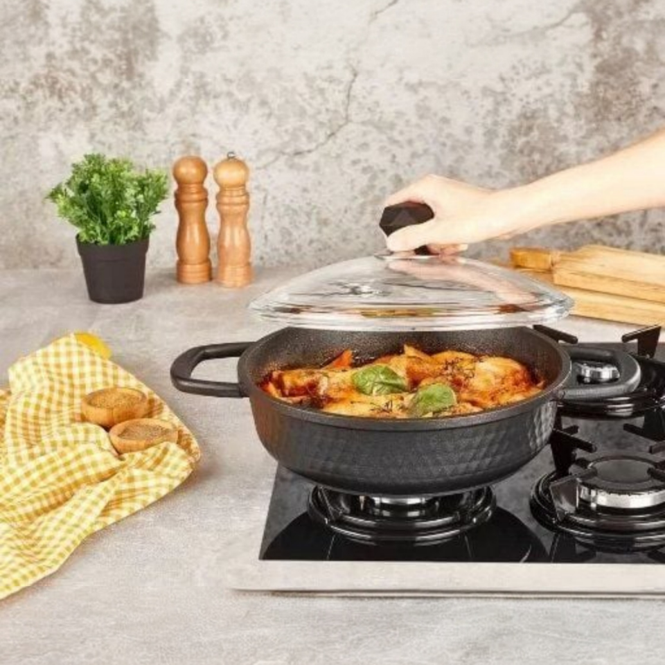 Kahraman KAH 3532 Motto Basık Tencere 24 cm