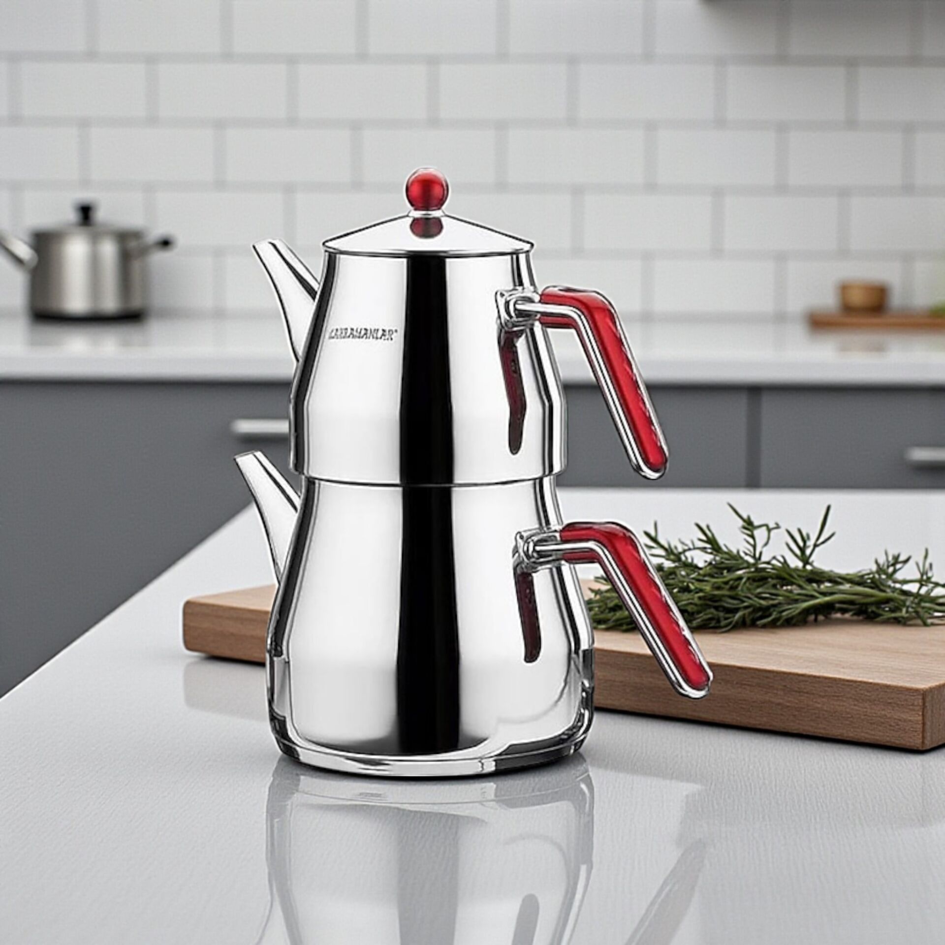 Kahramanlar KAH 1025 Prizma Orta Boy Çaydanlık 