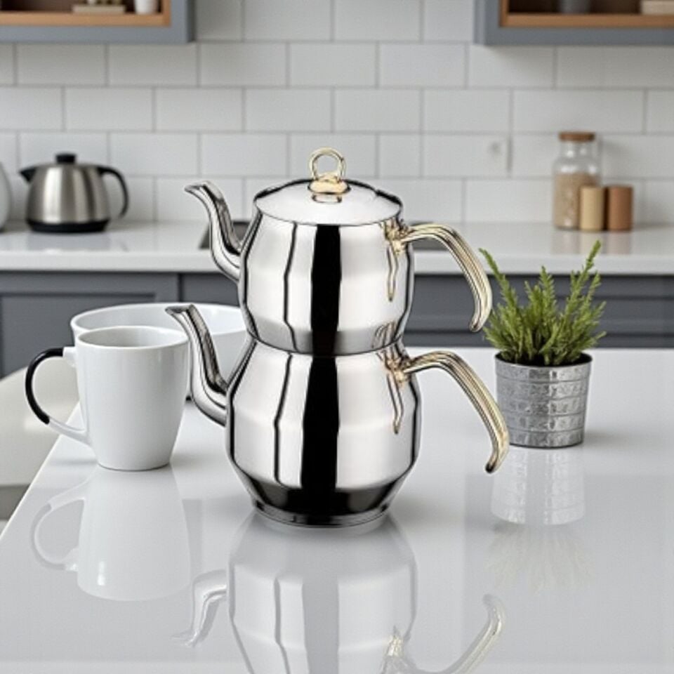 Enza Mini Gold Çaydanlık