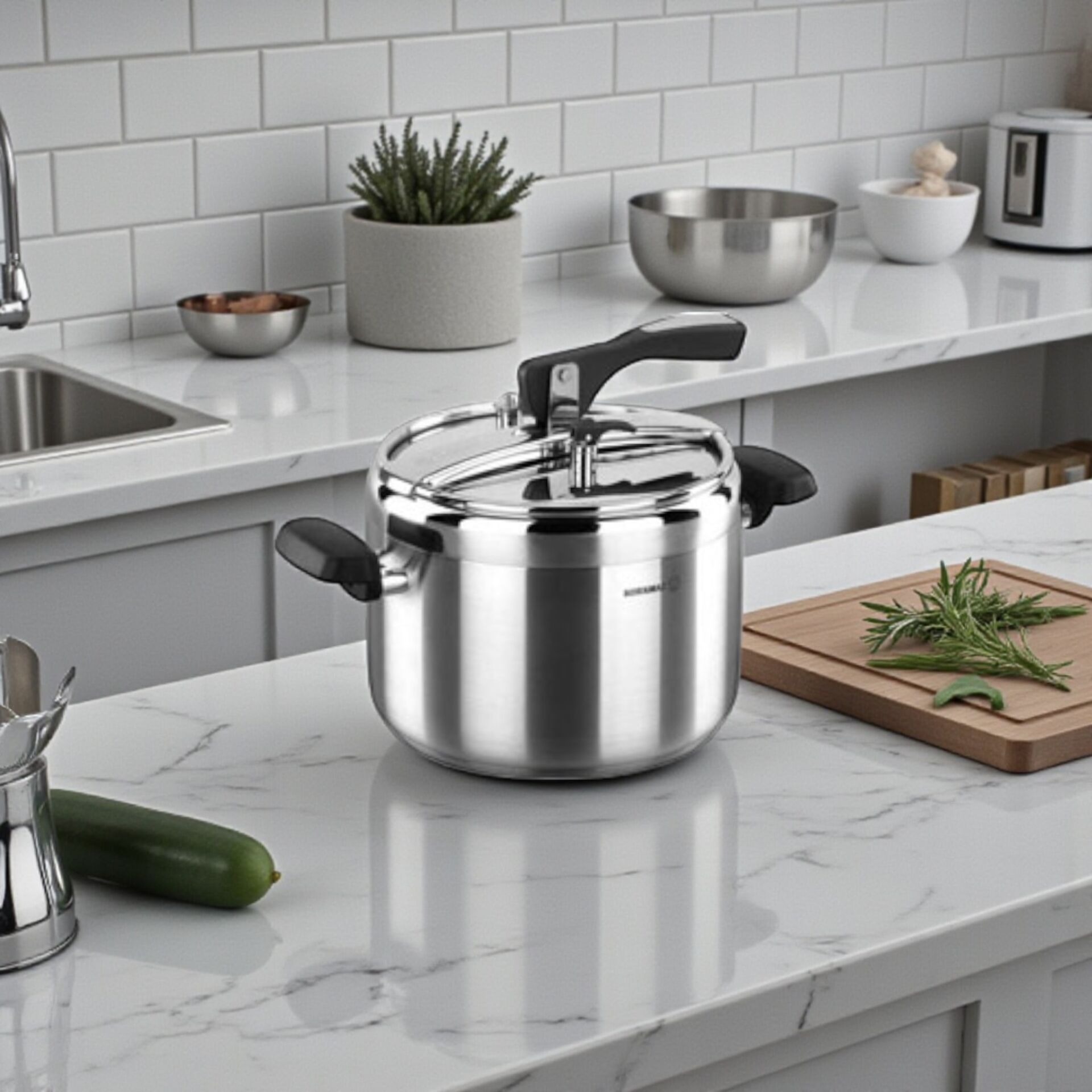 Kahraman KAH 2132-S Platin Güveç Düdüklü Tencere 7 LT