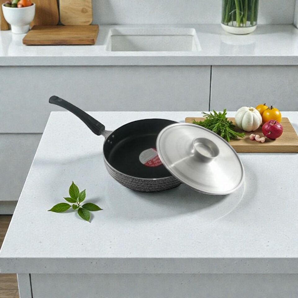 Dumanoğlu Dum Tv 24 Çift Katlı Teflon Özel Giresun Kızartma Tavası 24 Numara