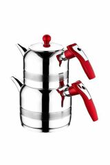 Kahraman KAH 1049 Yağmur Midi Boy Çaydanlık 1+1,5 lt