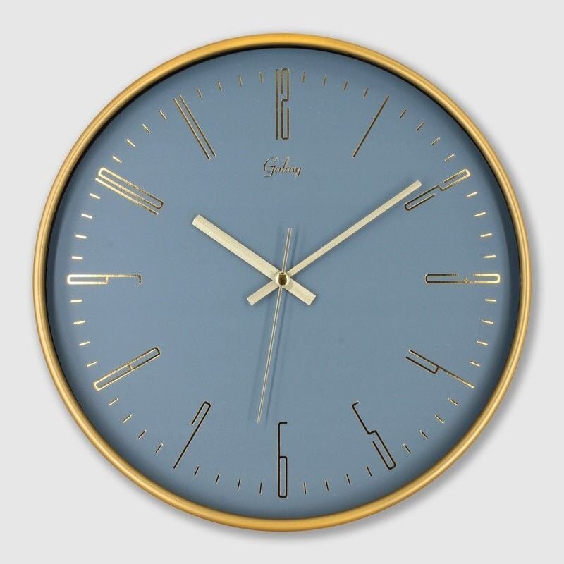 DUVAR SAATİ MAVİ KADRAN GOLD