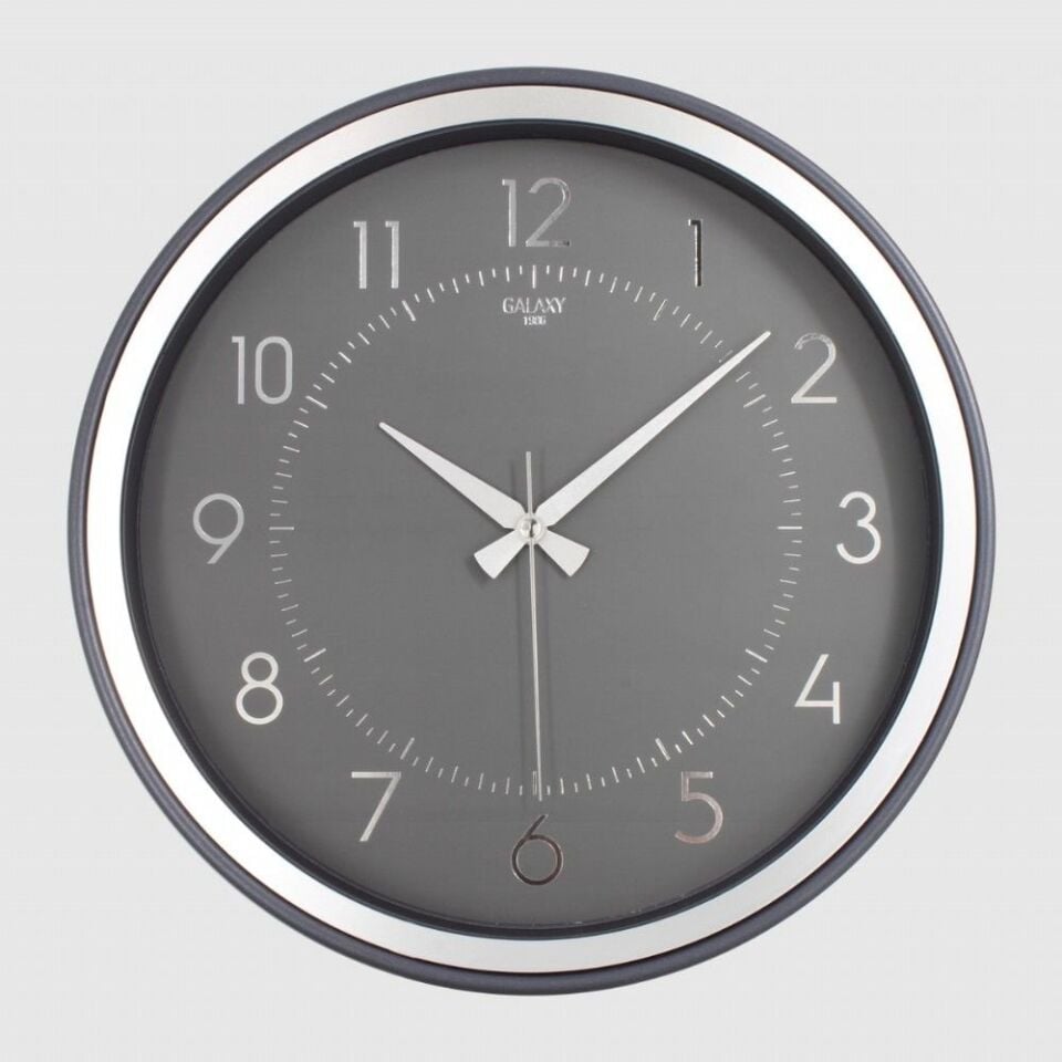 AYPAŞ AYP 1975-FG Duvar Saati Füme Gri Çerçeve