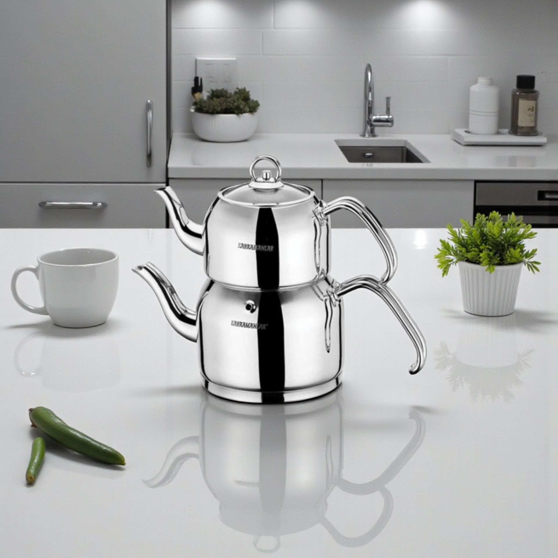 Karmen Orta Boy Çaydanlık Takımı 1064