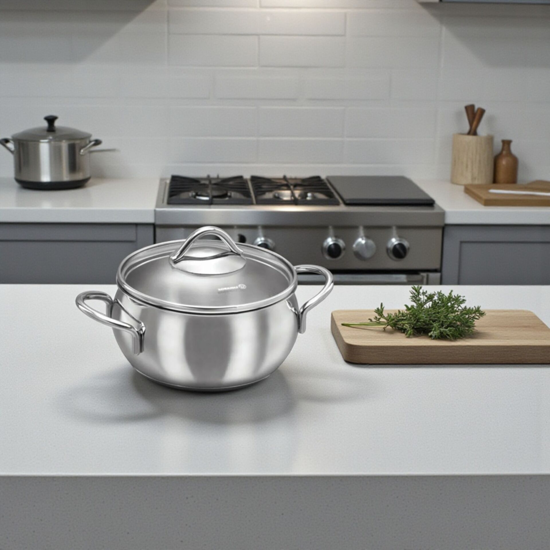 Kor A1073 Tombik Derin Çelik Tencere 20x10 Cm 3,5 Litre