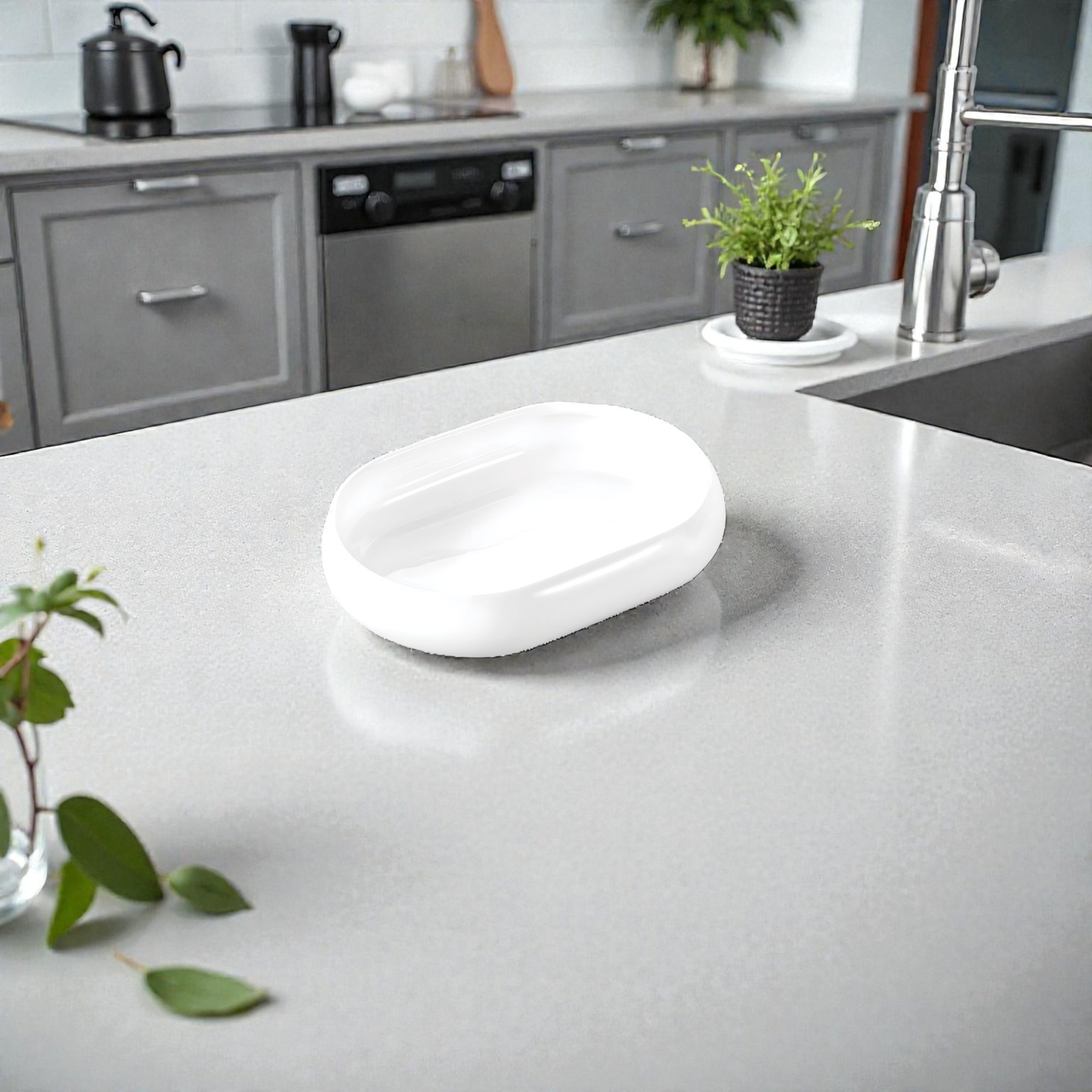 MİEN MİE POR25070 Sunumluk Porselen Oval Küçük