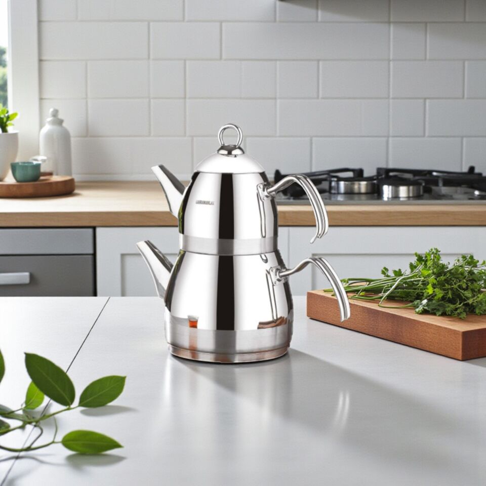 Roma Platin Mini Boy 4 Parça Çaydanlık