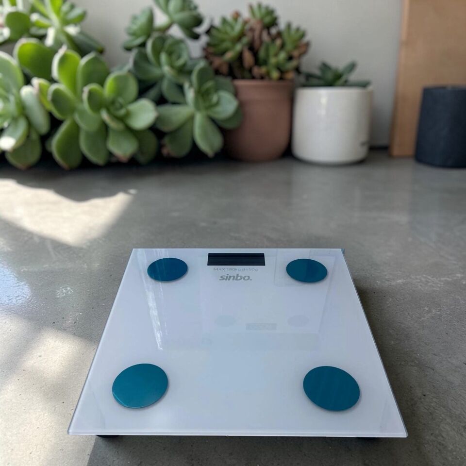 SNB 4467 Baskül Bluetooht Akıllı 28 Cm Beyaz