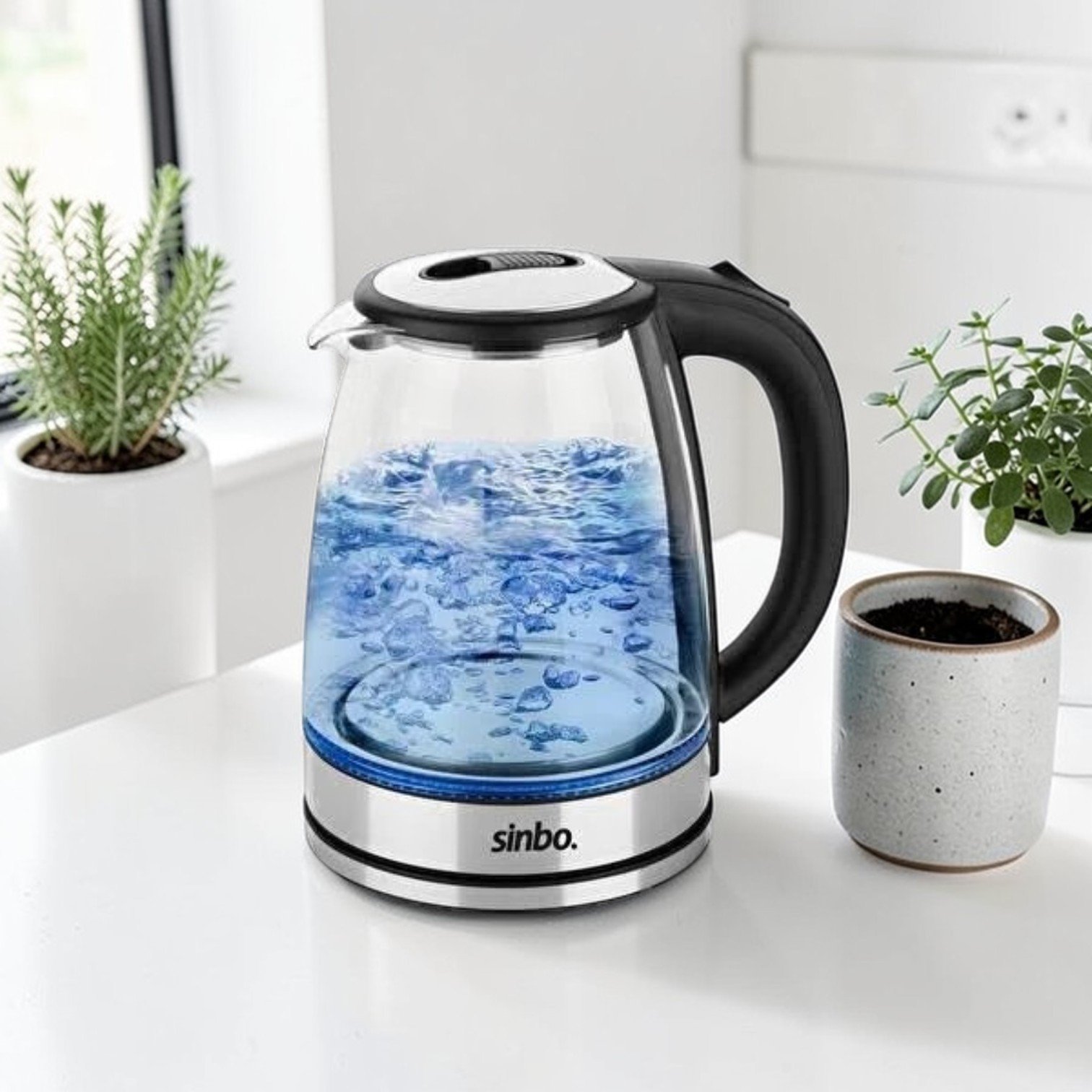 SNB SK 8029 Kablosuz Su Isıtıcı Cam