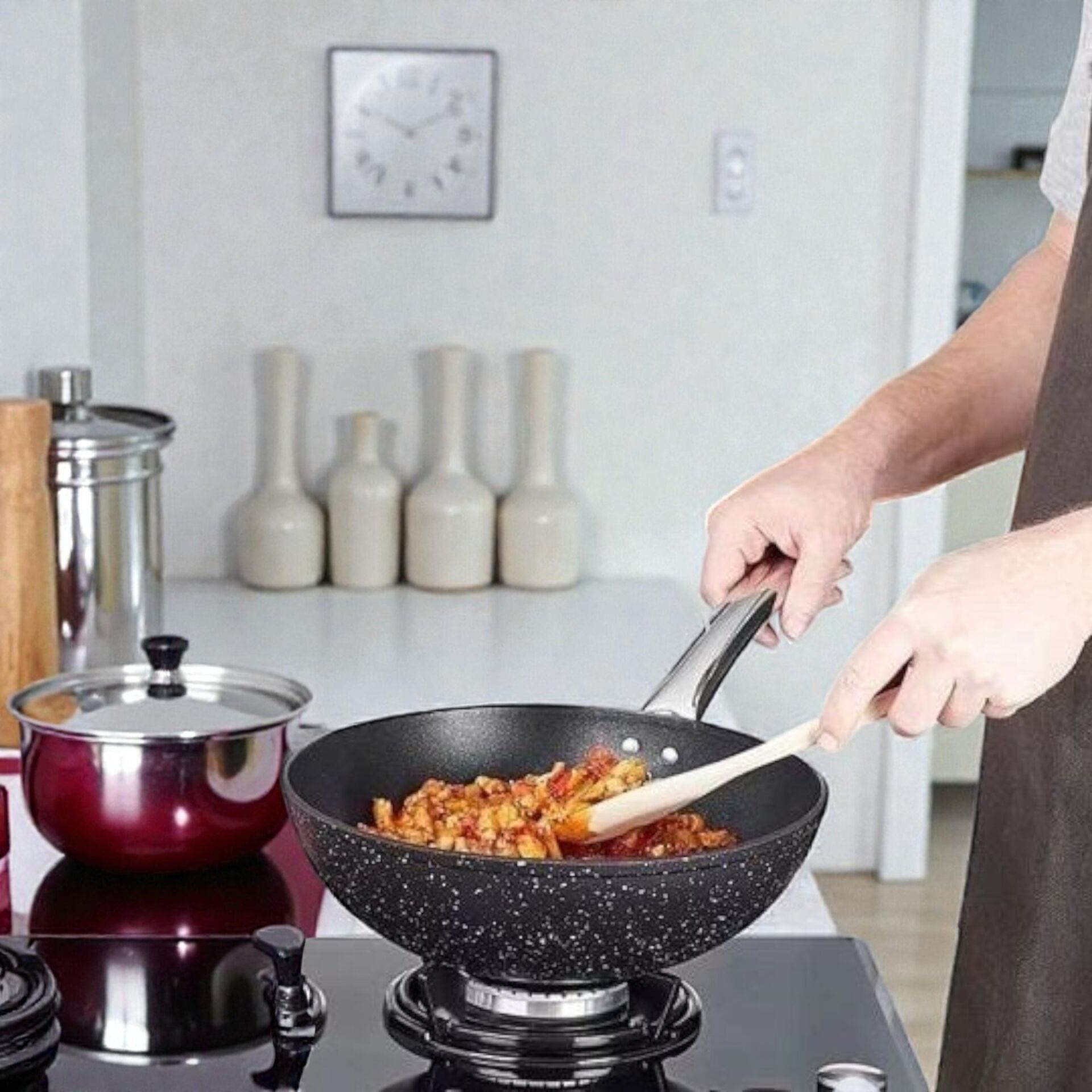 Kahraman KAH 3171 Titanyum Wok Tava 28 Cm