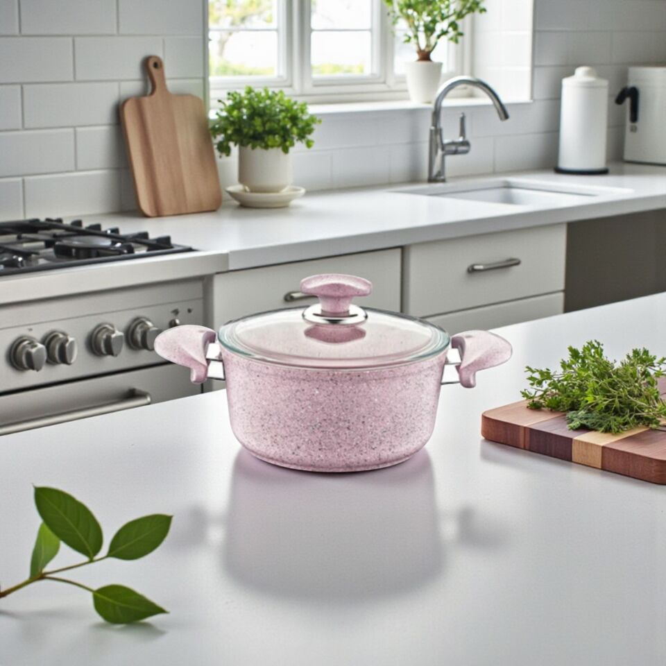 OMS Tencere Derin Granit 22X11,5 CM OMS 3110