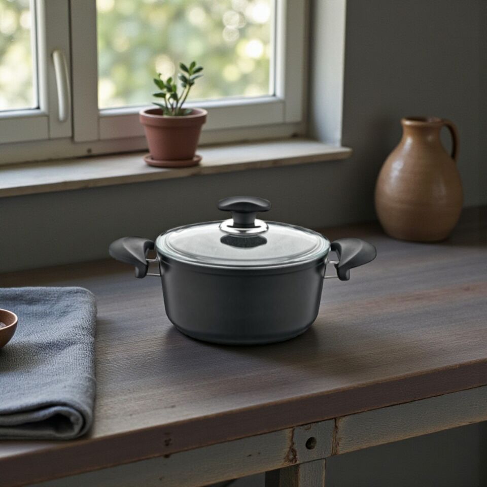 OMS Tencere Derin Granit 22X11,5 CM OMS 3110