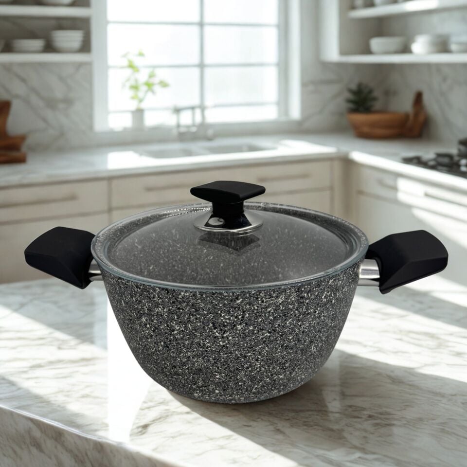 VİVALDİ Granit Derin Tencere 22 cm