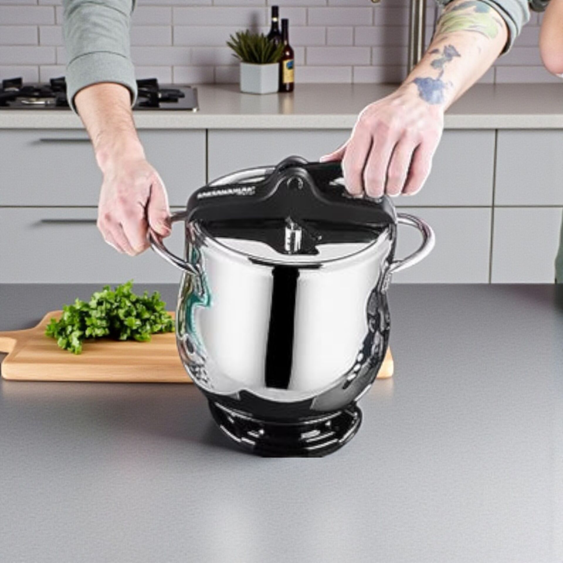 Kahramanlar KAH 2131-S Platin Güveç Düdüklü Tencere 5 LT