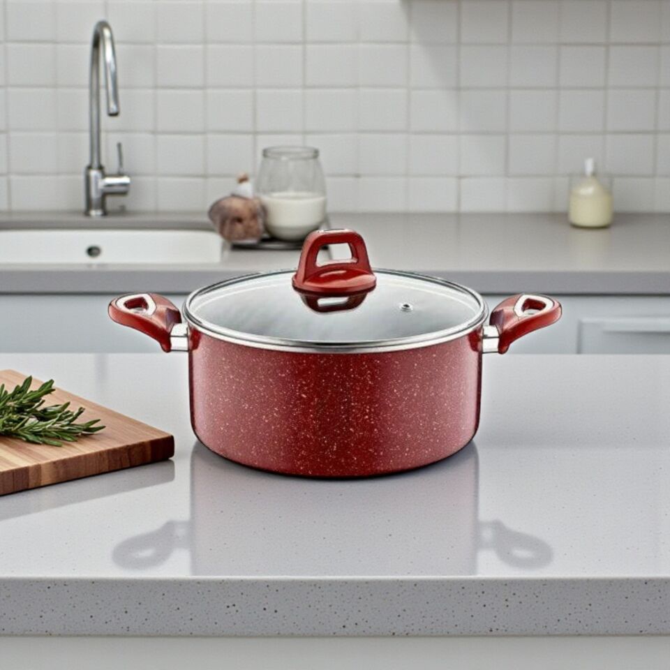 Kahraman KAH 3142 Kiremit Derin Tencere 22 cm